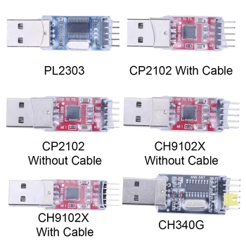 TTL Последовательный Модуль TTL 5-КОНТАКТНЫЙ PL2303 CP2102 CH340G USB К TTL 5/3,3 В USB К UART TTL Модуль USB A RS232 TTL Контроллер для Arduino