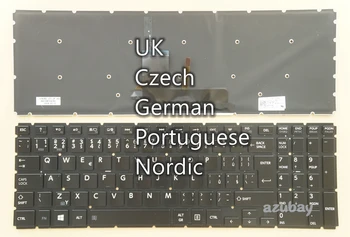 Великобритания Чешский Немецкий Португальский Nordic Клавиатура для Toshiba Satellite S50D-B S50D-C P50-C P50T-C P50W-B P55-C P55T-C P55W-B С подсветкой