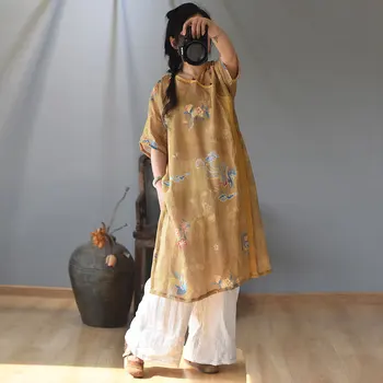 Женское платье с павлином в стиле пэчворк, Женские свободные платья с коротким рукавом, женское платье с принтом 2022