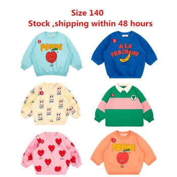 Размер 140 Pomme Apple Sweatshirt 2023 Весна Лето Дизайнерский Бренд Хлопчатобумажная Толстовка Детская Одежда Для Мальчиков Одежда для мальчиков