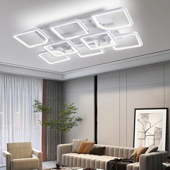 Светодиодная люстра IRLAN бытовые светильники современный глянец гостиная спальня кухня бытовая модель белого/черного цвета